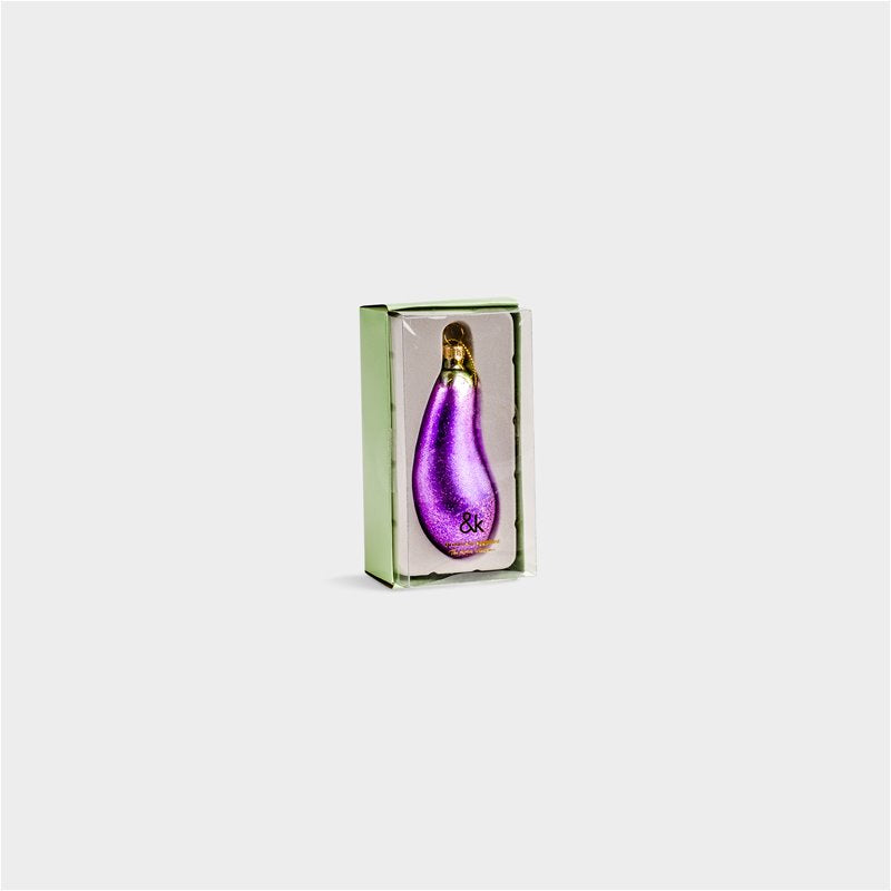 &amp;Klevering Ornament Eggplant