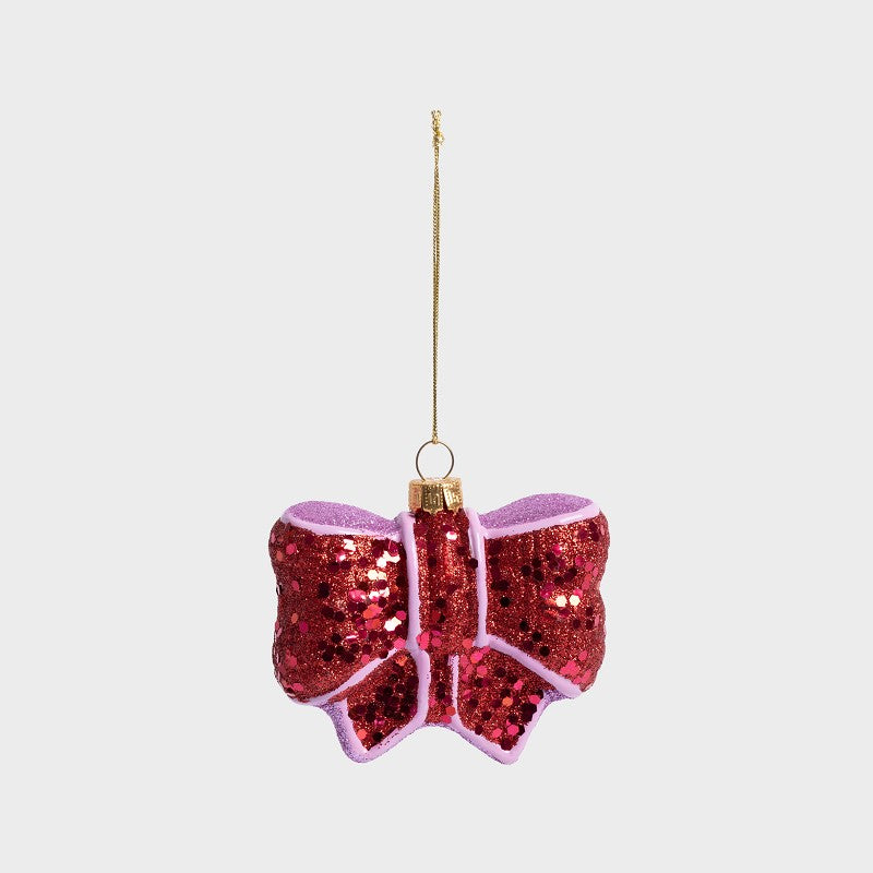 &amp;Klevering Ornament Ribbon Red