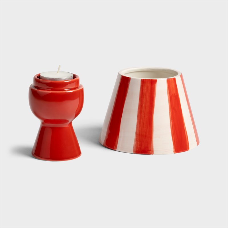&amp;Klevering Tealight holder cantine red