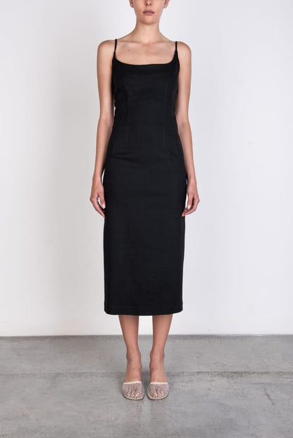 Alysi Linen Bustier Dress