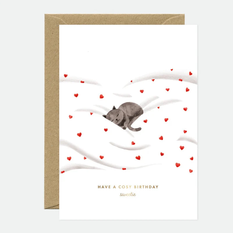 atws. Cosy Cat  Card