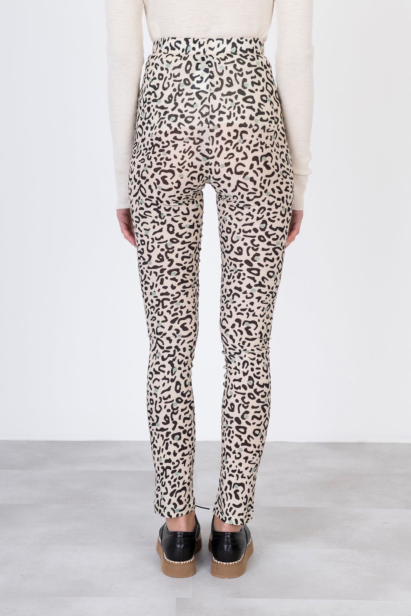 Alysi Leopard Jersey Pants 153163