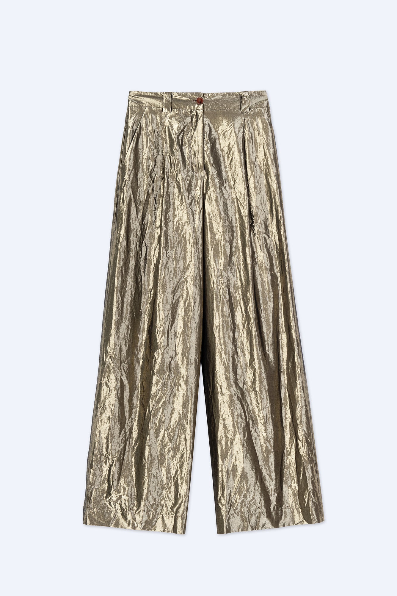 Alysi Shiny Gold Trousers 154132