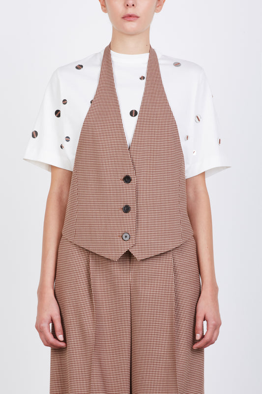 Alysi Checkered Vest 154814