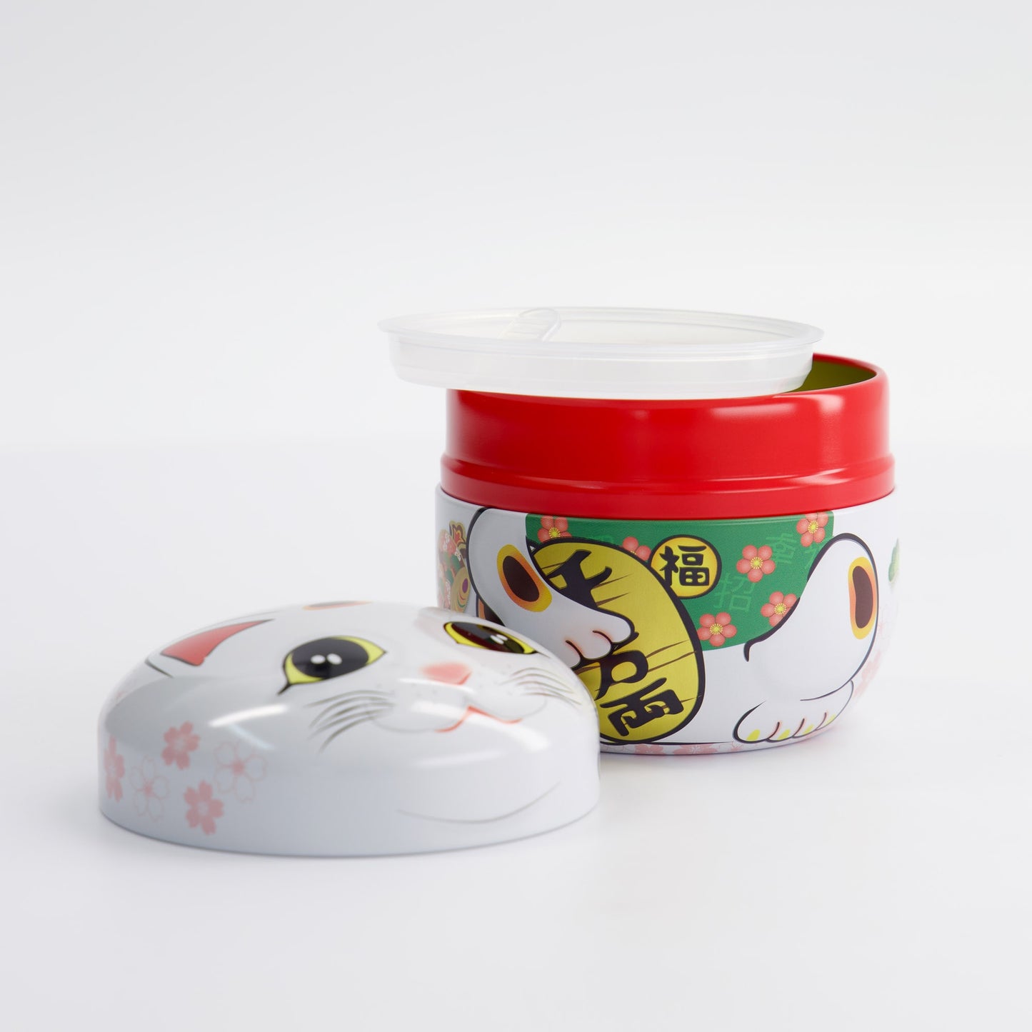 Tokyo Design Studio Lucky Cat Tea Container White