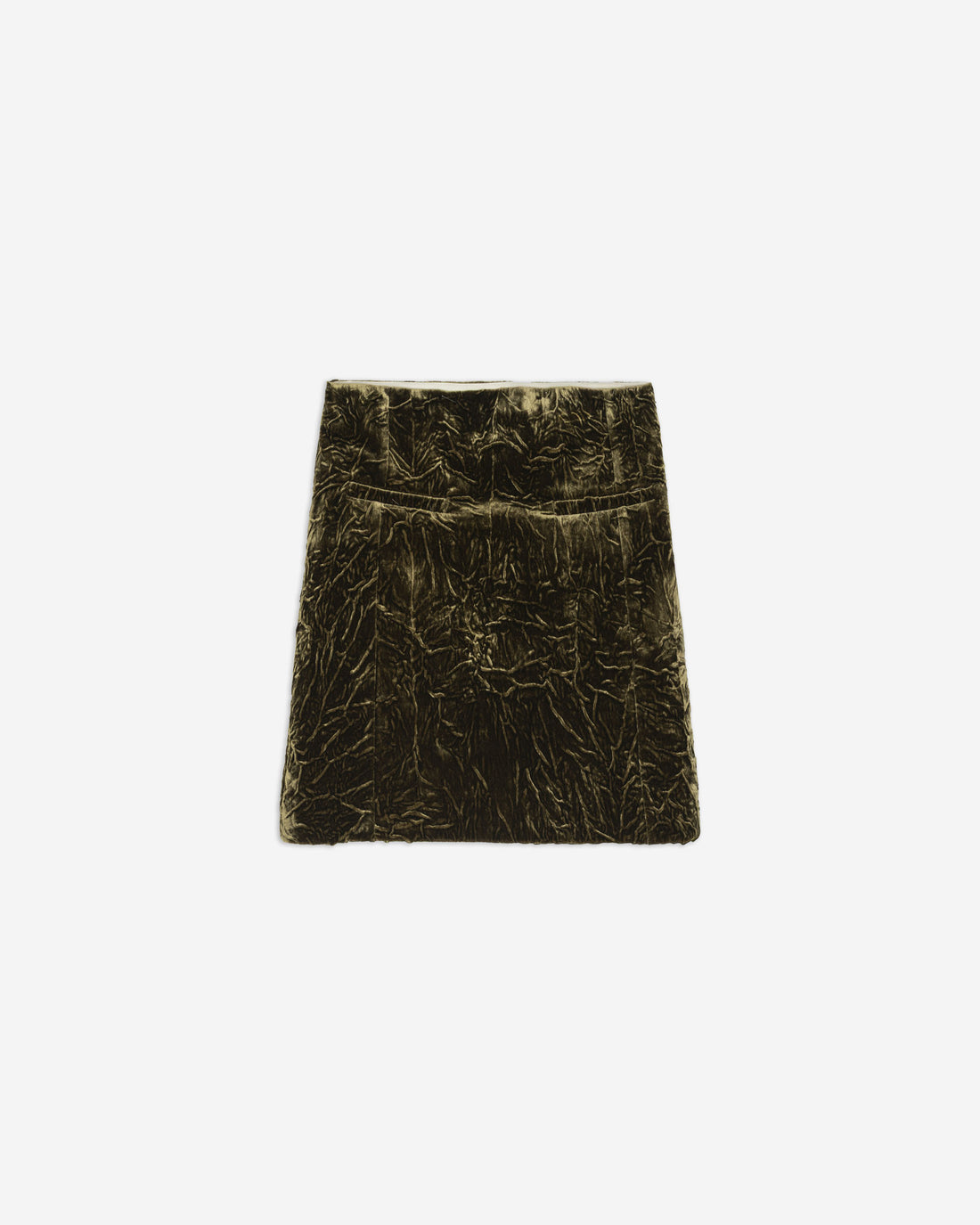 Alysi Crinkle Velvet Miniskirt