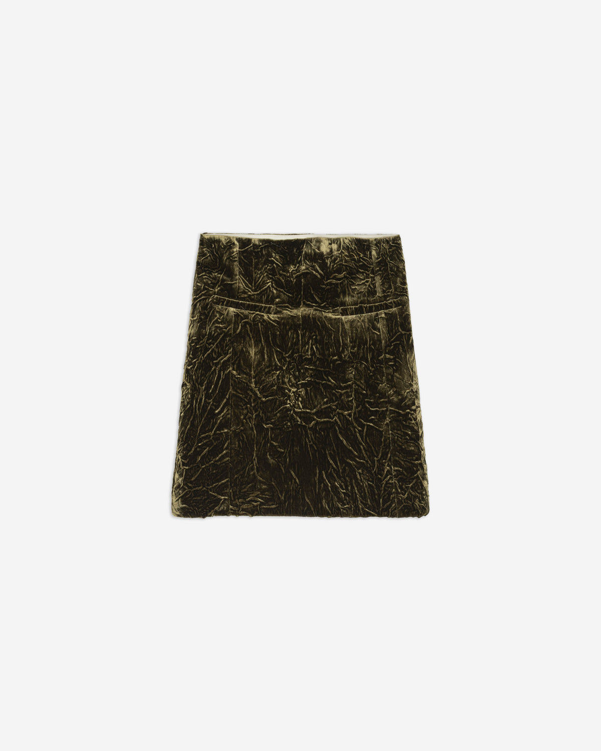 Alysi Crinkle Velvet Miniskirt