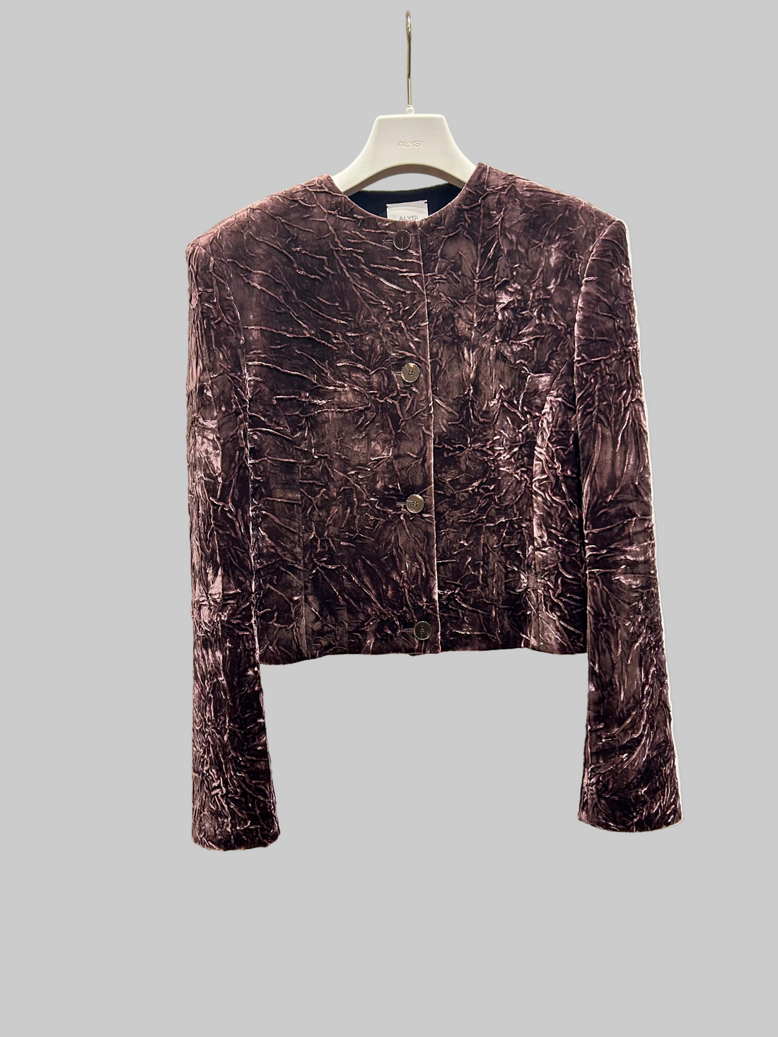 Alysi Crinkle Velvet Jacket