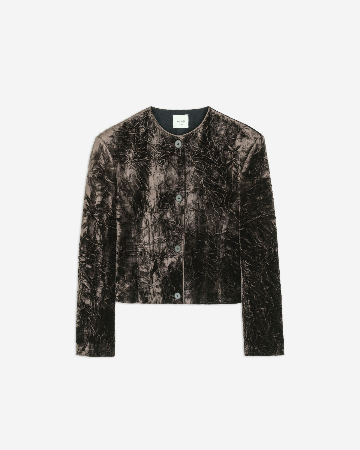 Alysi Crinkle Velvet Jacket