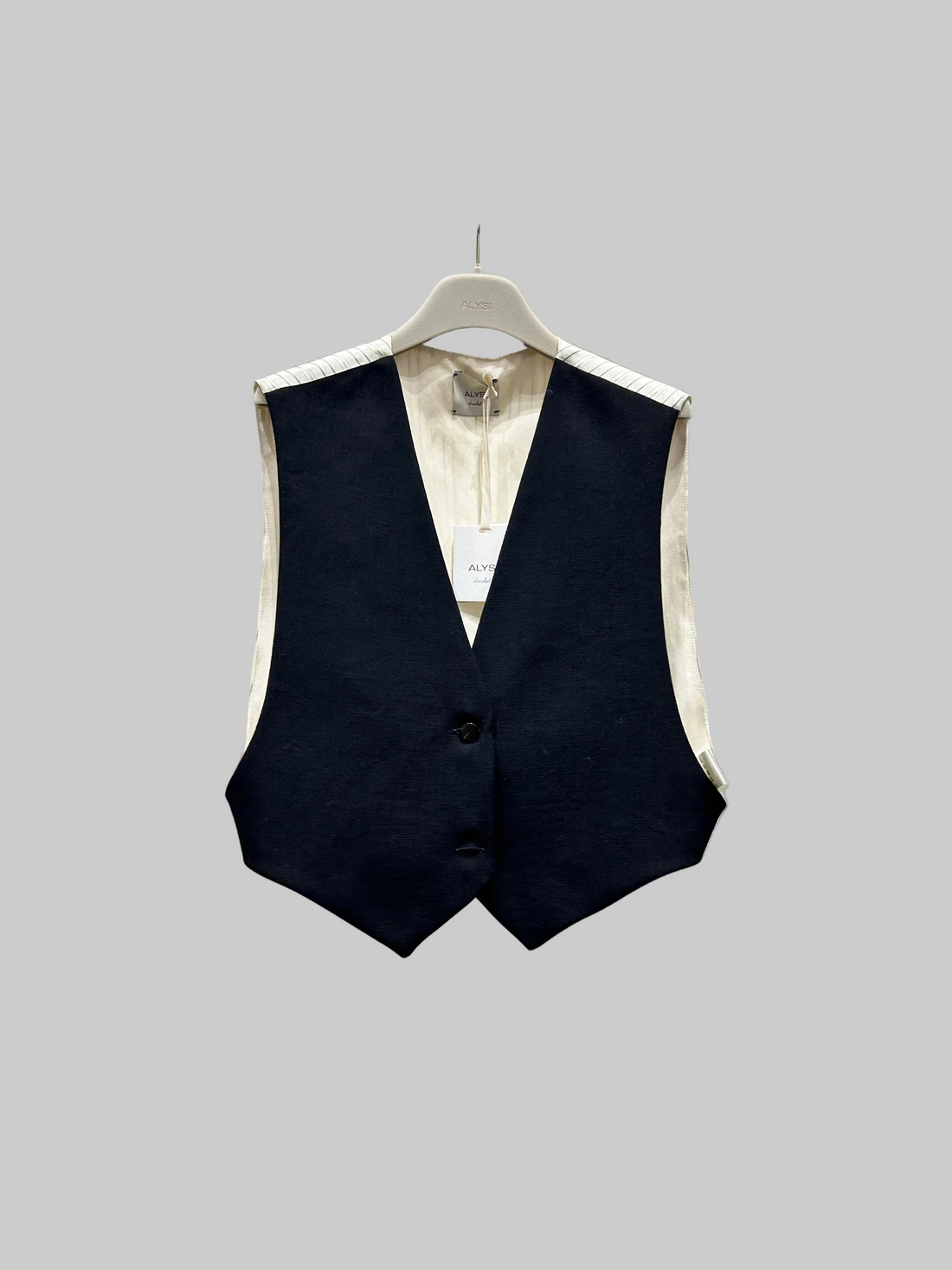 Alysi Cropped Wool Vest