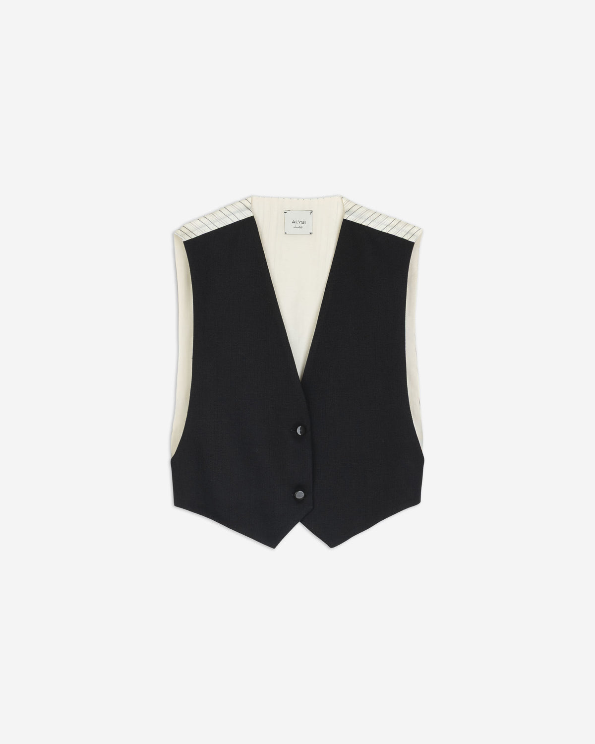 Alysi Cropped Wool Vest
