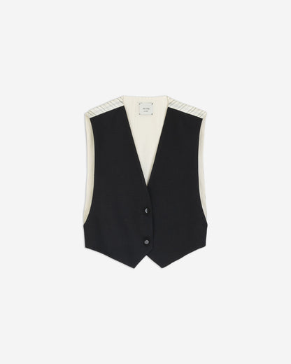 Alysi Cropped Wool Vest