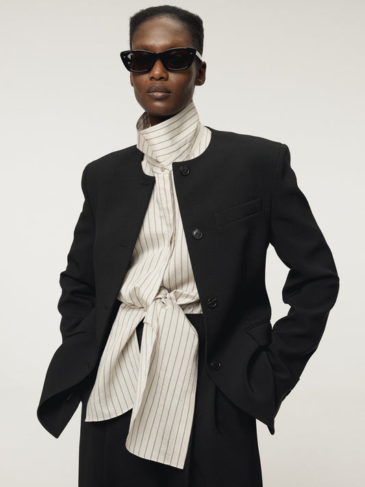 RECTO Double Layer Stripe Shirt