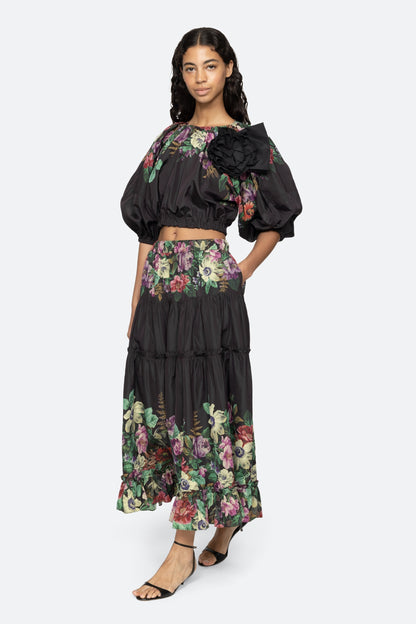 SEA NY Viktoria Bubble Cropped Top