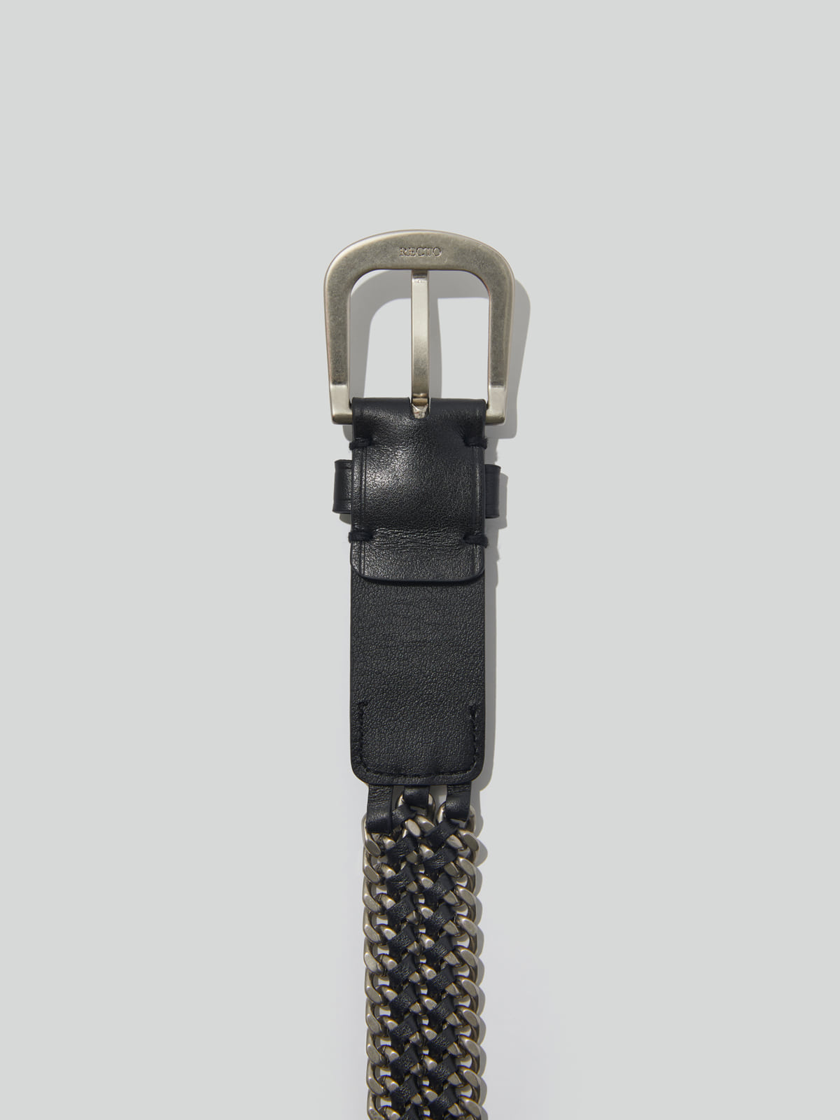 RECTO Leather Chain Belt