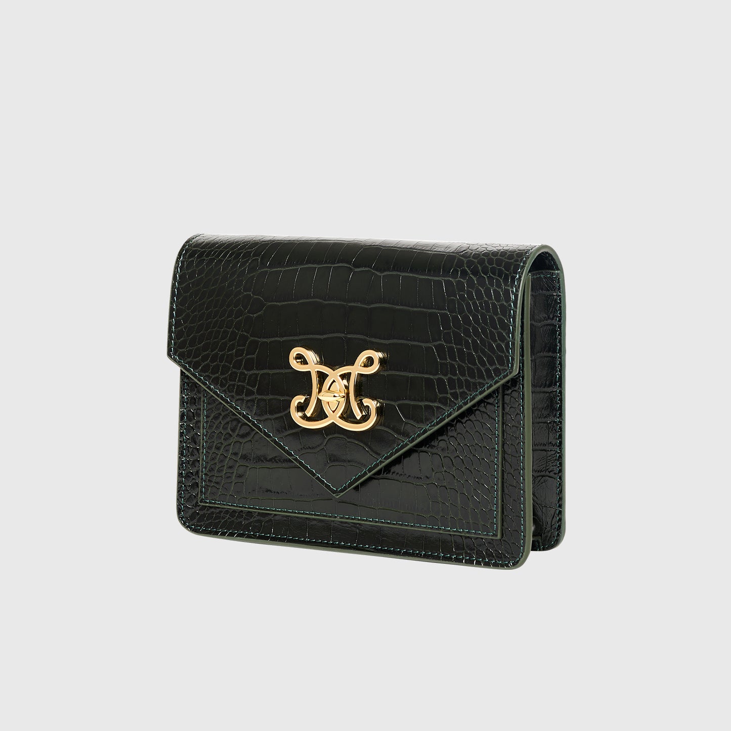 DE MARQUET Envelope Faux Croc