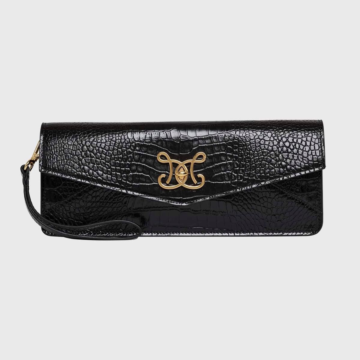 DE MARQUET Envelope Faux Croc