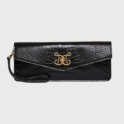 DE MARQUET Envelope Faux Croc