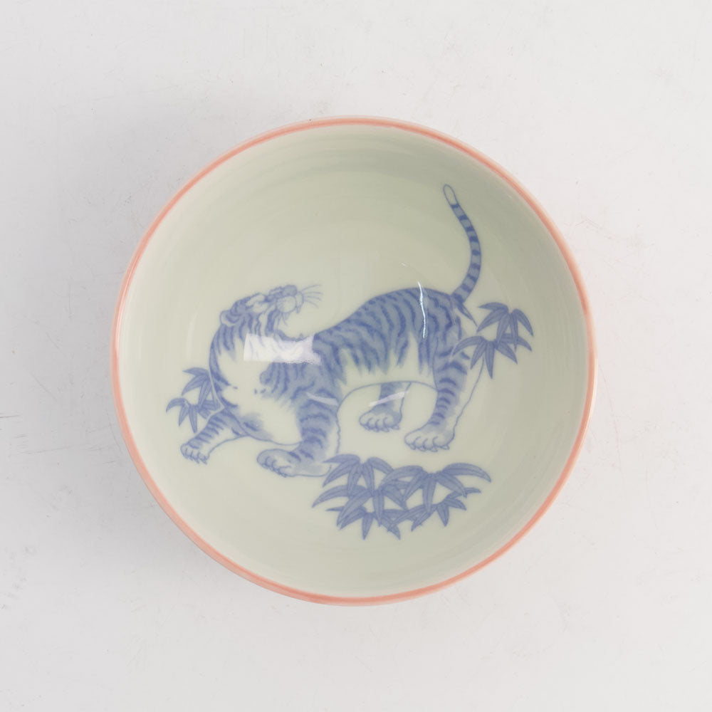 Tokyo Design Studio Kawaii Tiger Rice Bowl Red