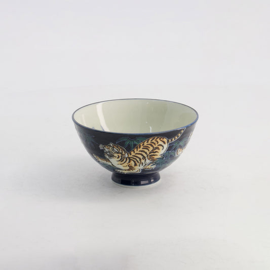 Tokyo Design Studio Kawaii Tiger Rice Bowl Blue