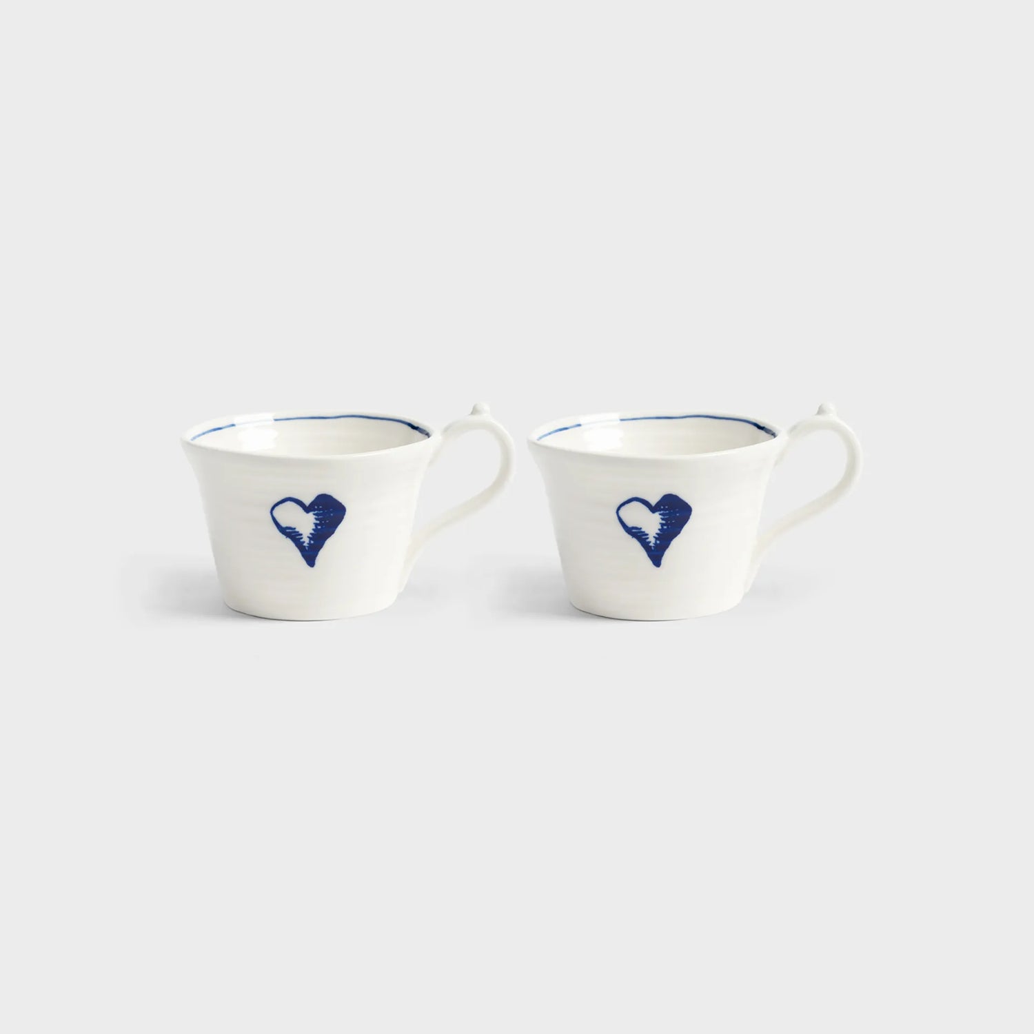 &amp;Klevering Mug Anouk heart large set of 2