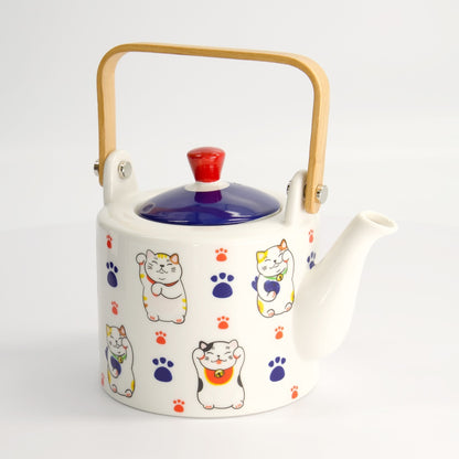 Tokyo Design Studio Kawaii Lucky Cat Tea Pot Giftset