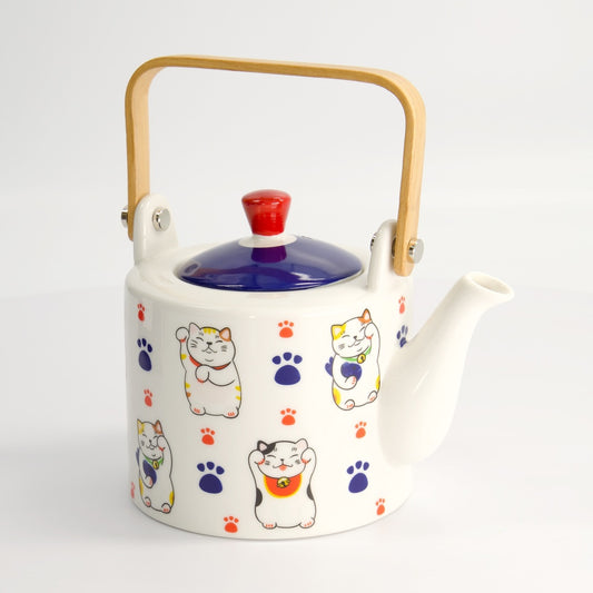Tokyo Design Studio Kawaii Lucky Cat Tea Pot Giftset