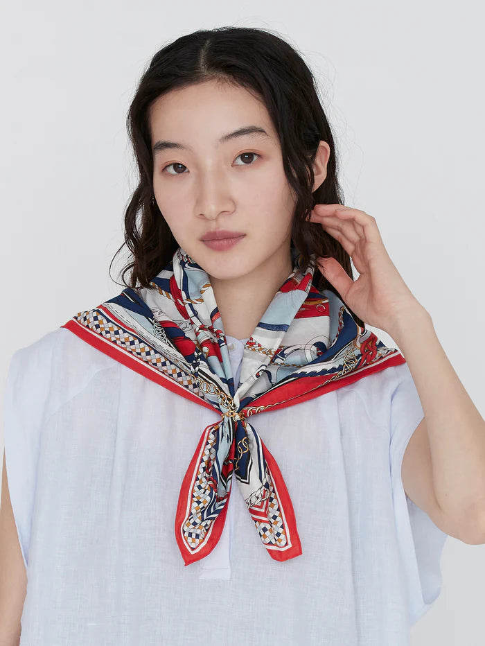 Manipuri Tangle Belt Red 65x65