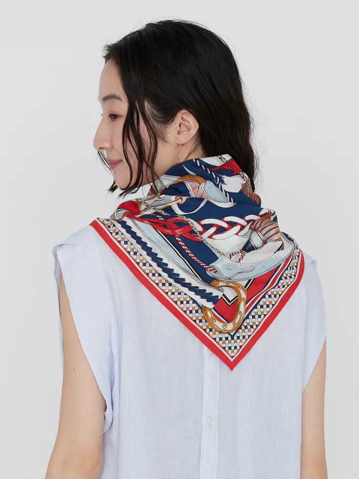 Manipuri Tangle Belt Red 65x65