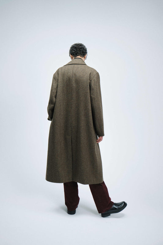 SUNFLOWER DB Coat Herringbone