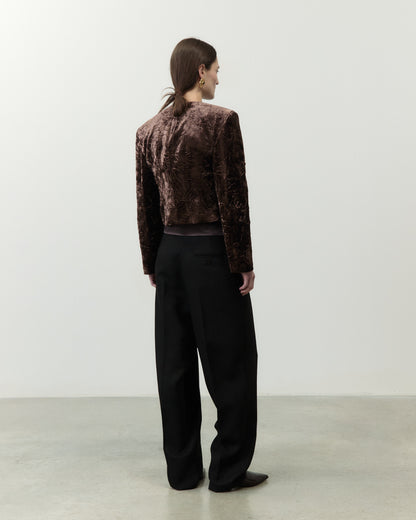Alysi Crinkle Velvet Jacket