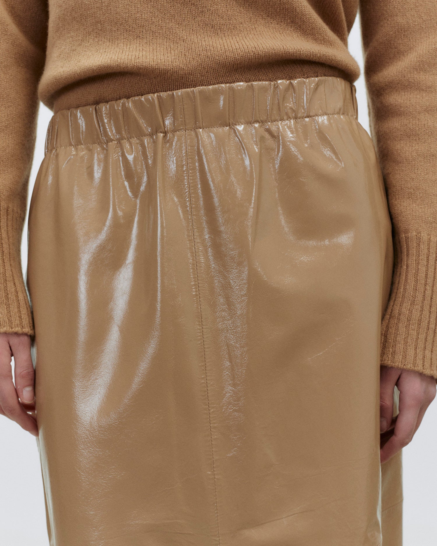Alysi Leather Skirt 265013