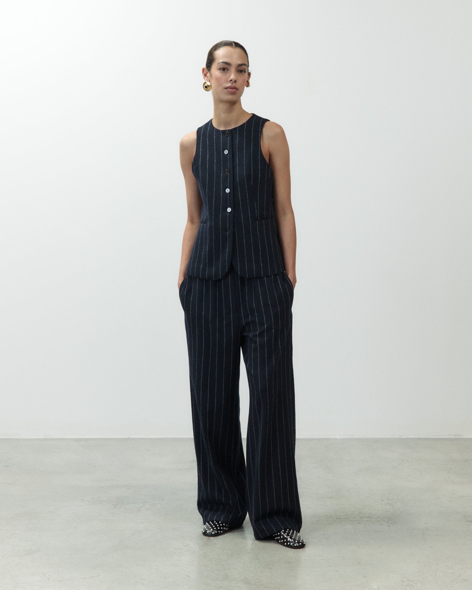 Alysi Pinstripe Vest