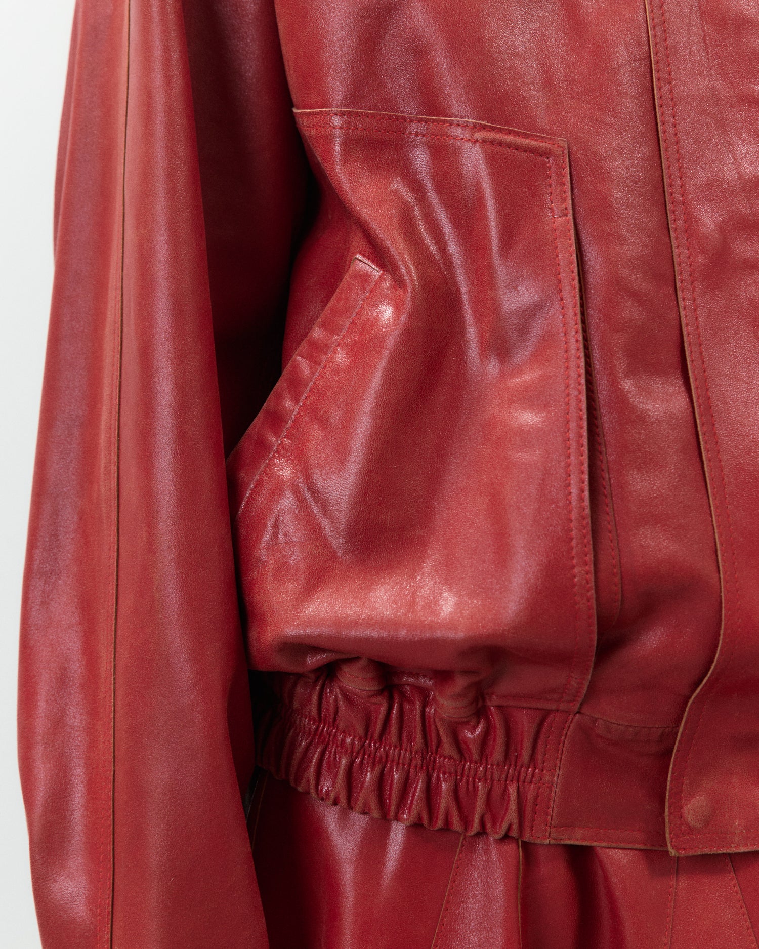 Alysi Heavy Leather Bomber Jacket