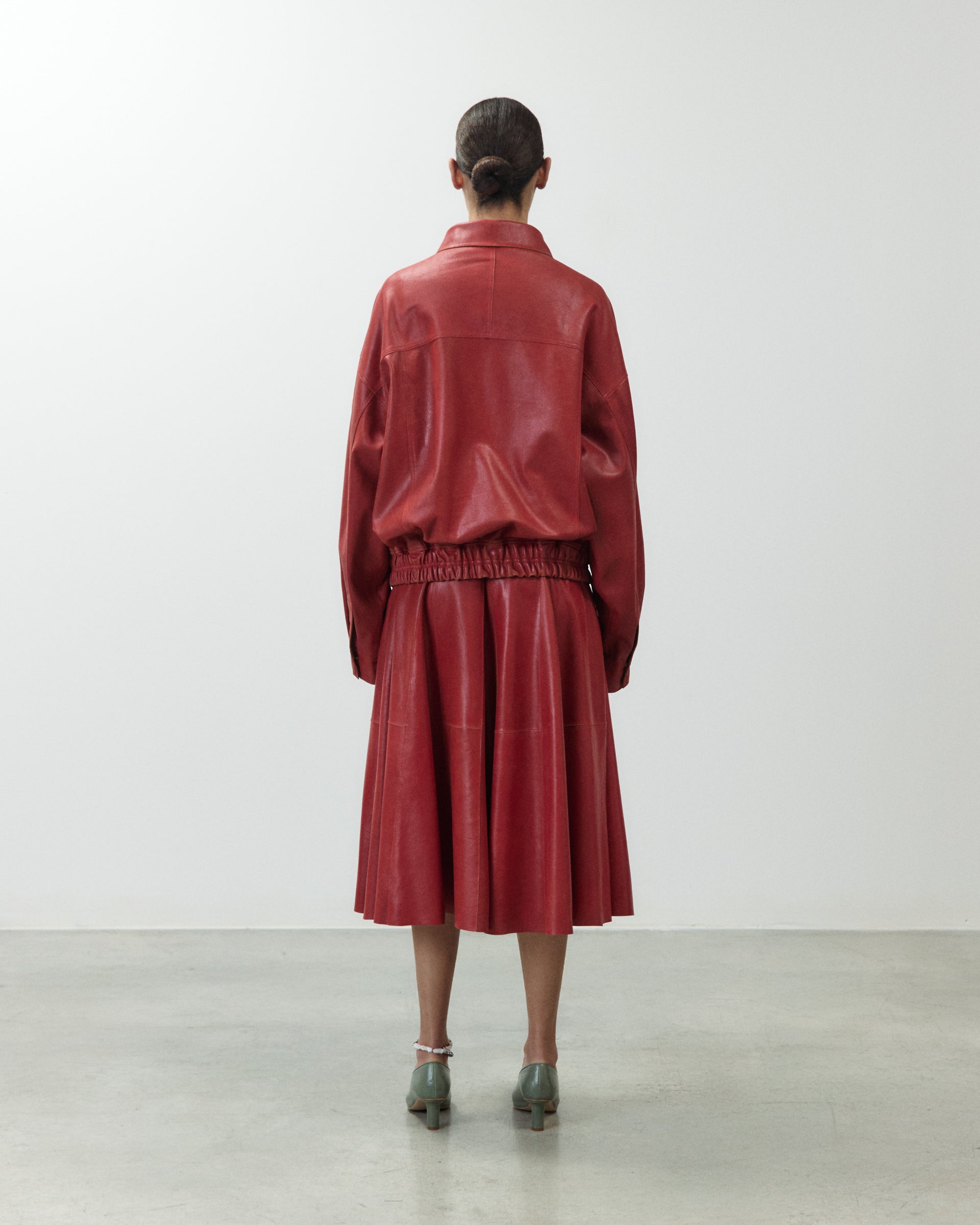 Alysi Heavy Leather Bomber Jacket