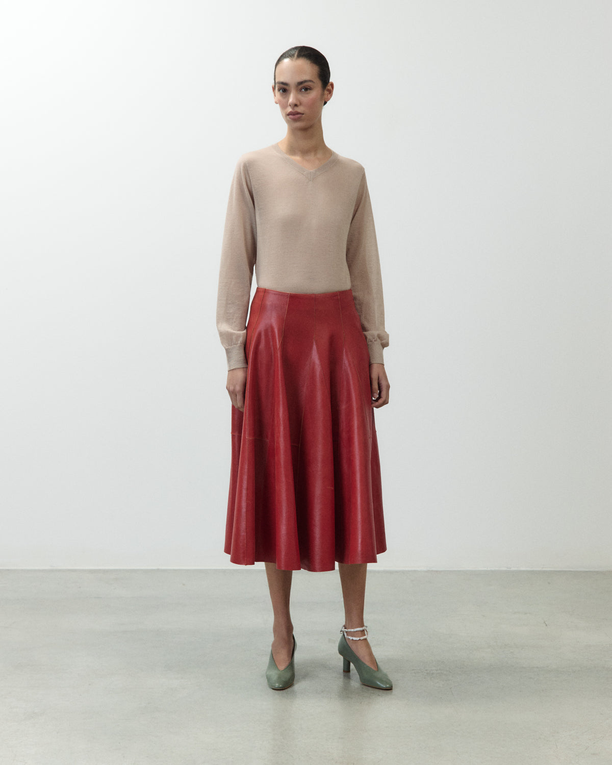 Alysi Heavy Leather Skirt