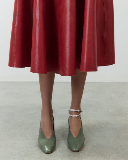 Alysi Heavy Leather Skirt