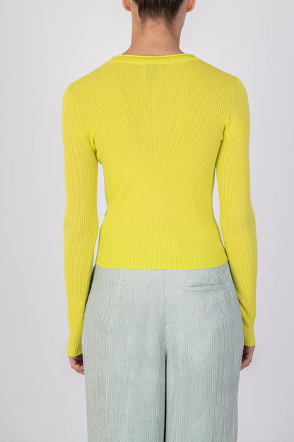 Alysi Lime Cardigan 253443