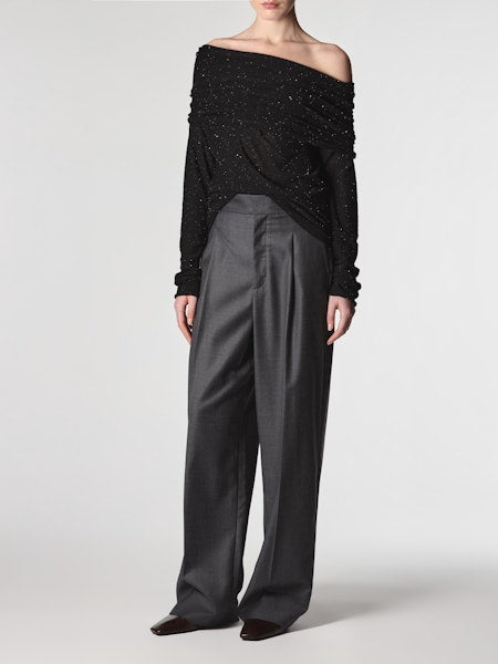 Roberto Collina Off Shoulder Sweater F02006