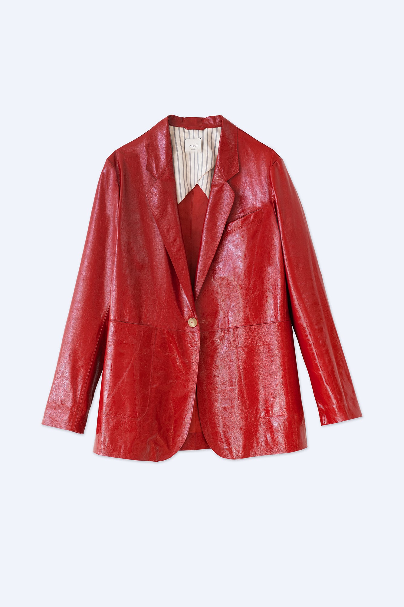 Alysi Patent Leather Blazer 254809