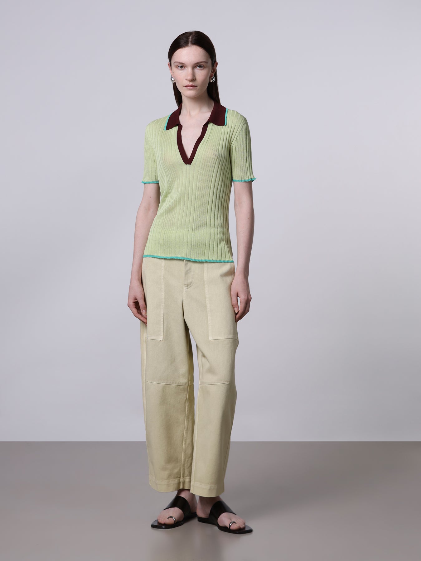Roberto Collina Ribbed Polo