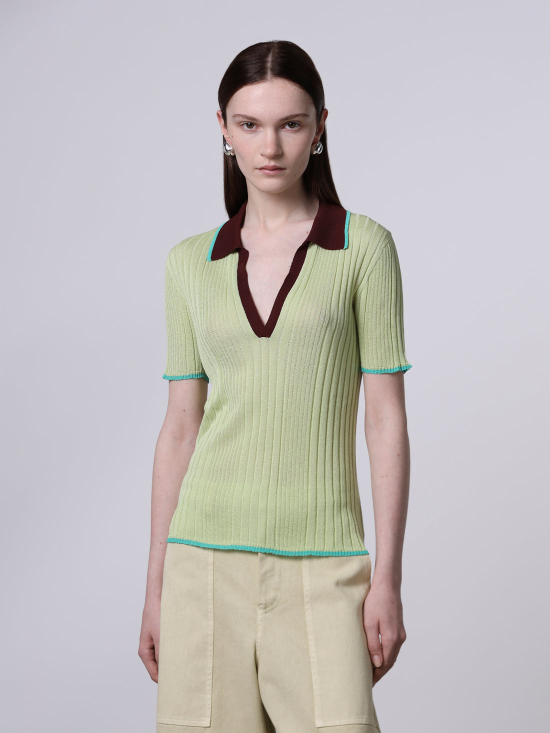 Roberto Collina Ribbed Polo