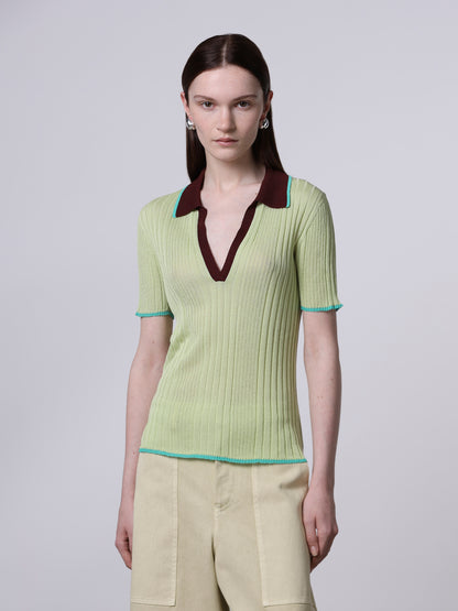 Roberto Collina Ribbed Polo