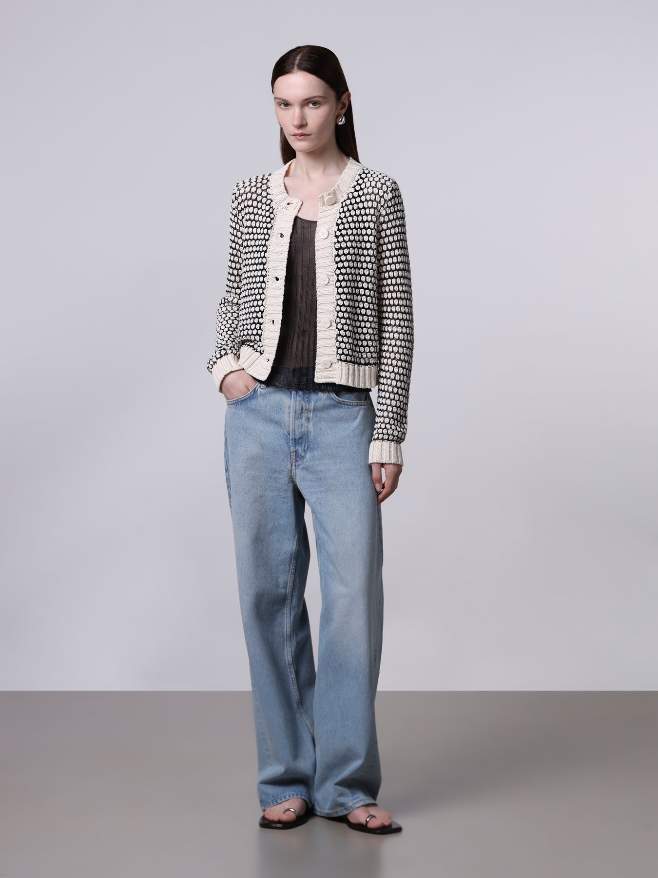 Roberto Collina Bobble-Stitch Cardigan