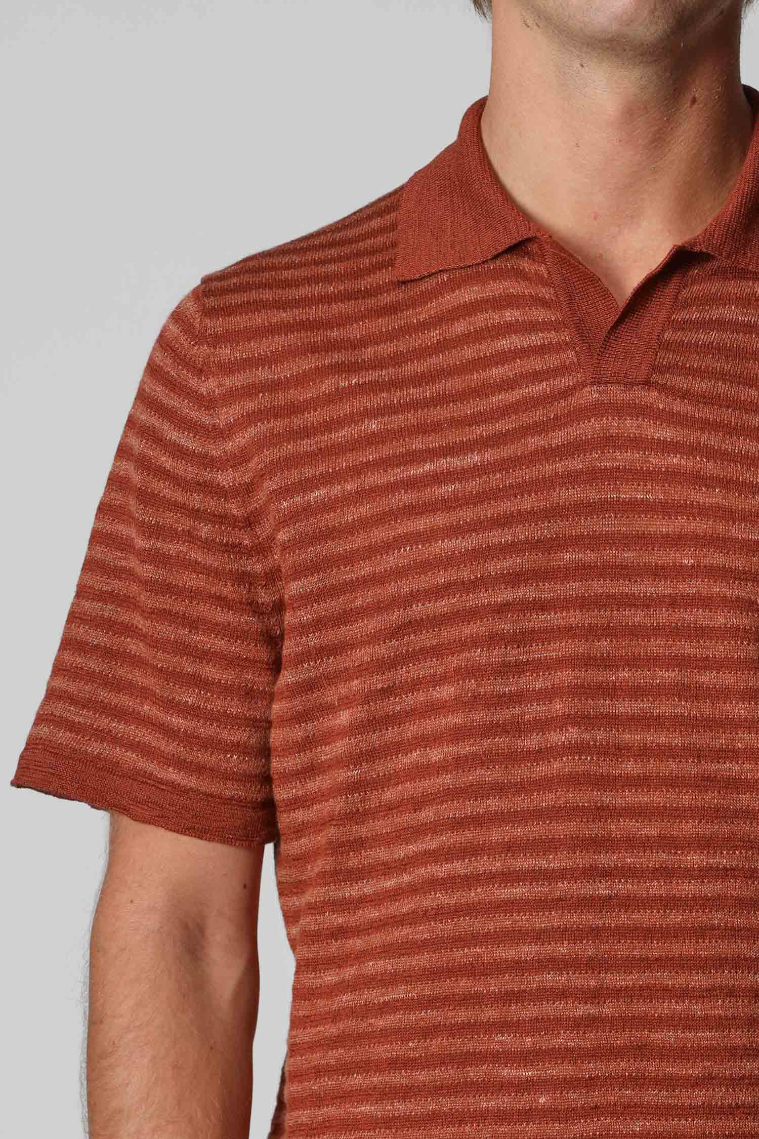 Roberto Collina Striped Polo