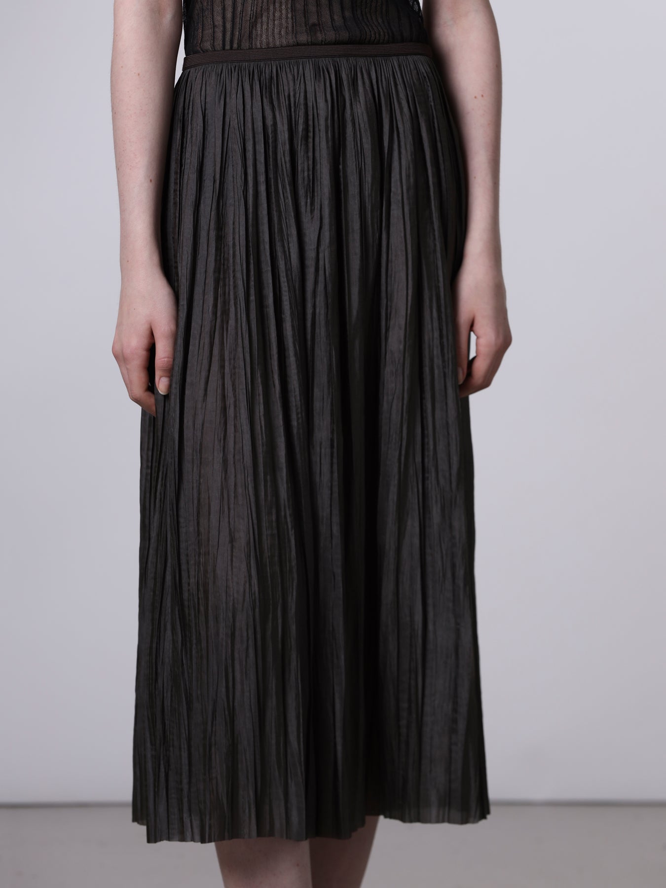 Roberto Collina Plisse Midi Skirt