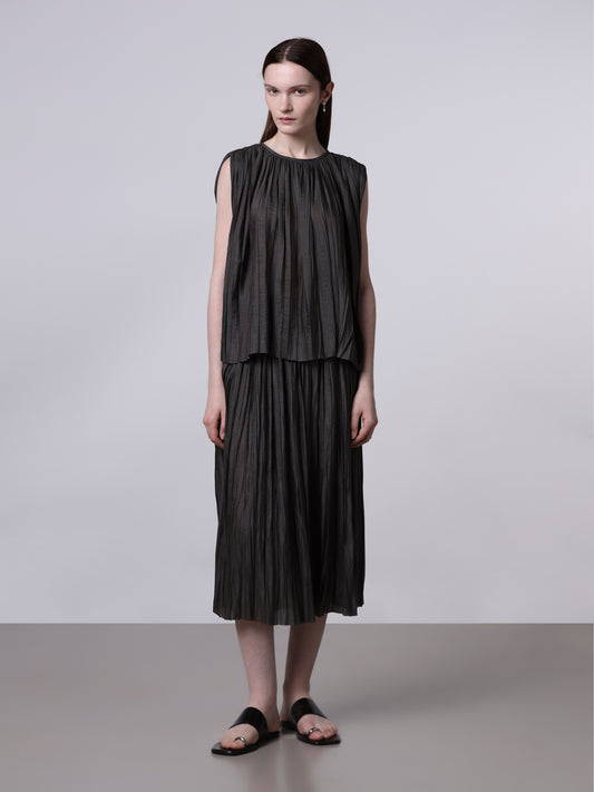 Roberto Collina Plisse Midi Skirt