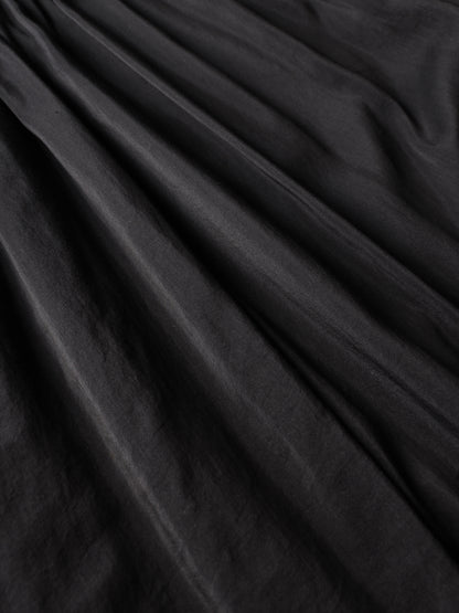 Roberto Collina Wide Pleated Cotton Silk Skirt