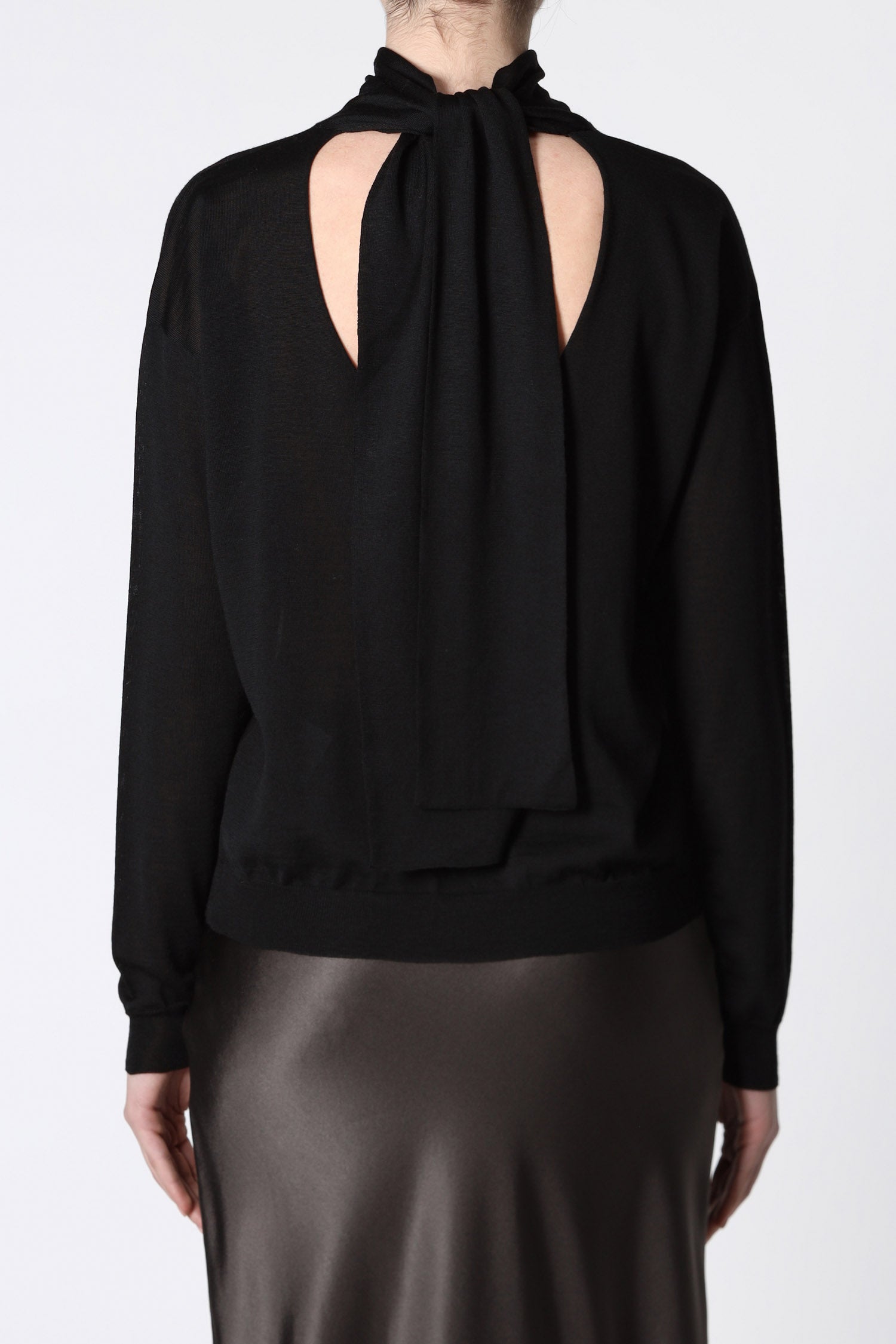 Roberto Collina Scarf V-neck Top