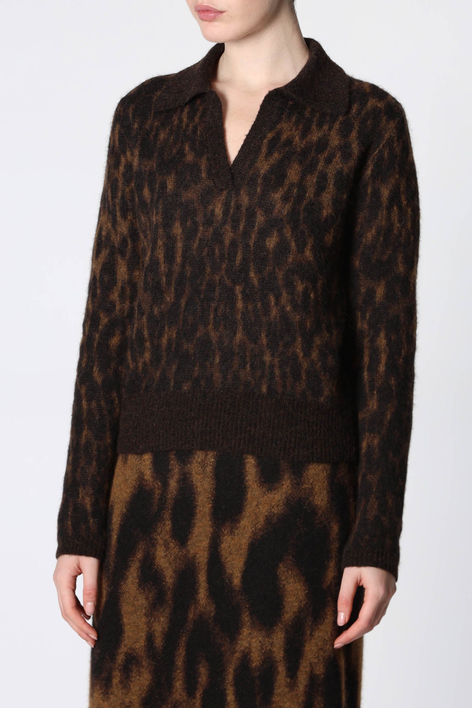 Roberto Collina Polo Animal Print